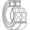双联角接触球轴承