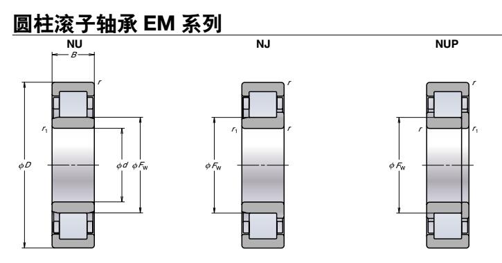 NSK圆柱滚子轴承图解